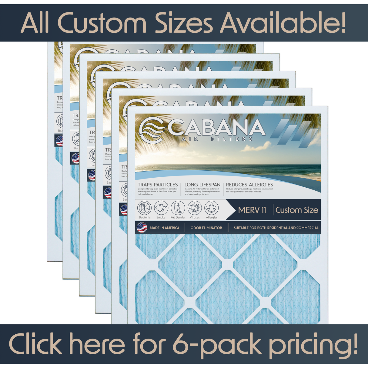 Custom Sizes: Select your own size!