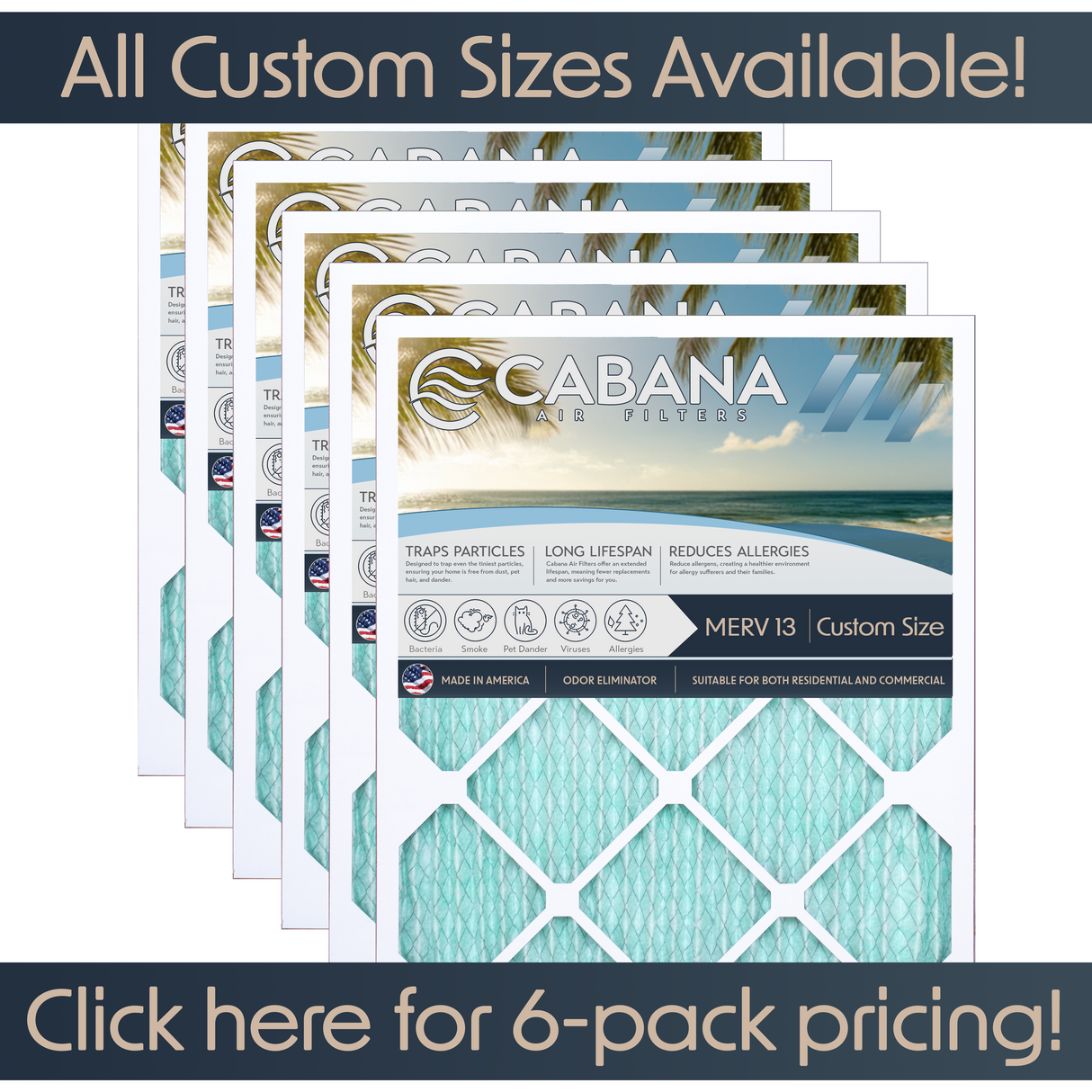 Custom Sizes: Select your own size!