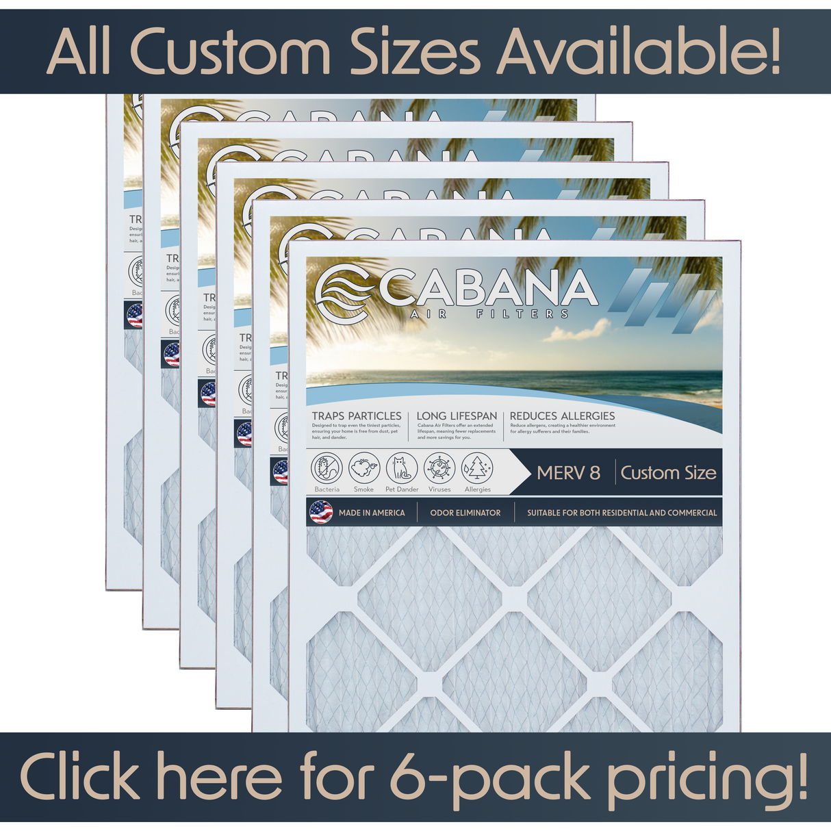 Custom Sizes: Select your own size!