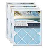 Cabana Filters 18x24x1 AC Furnace Air Filter Capture Unwanted Particles, Pleated Furnace Filter HVAC AC Filters - Made in the USA - 6 Pack